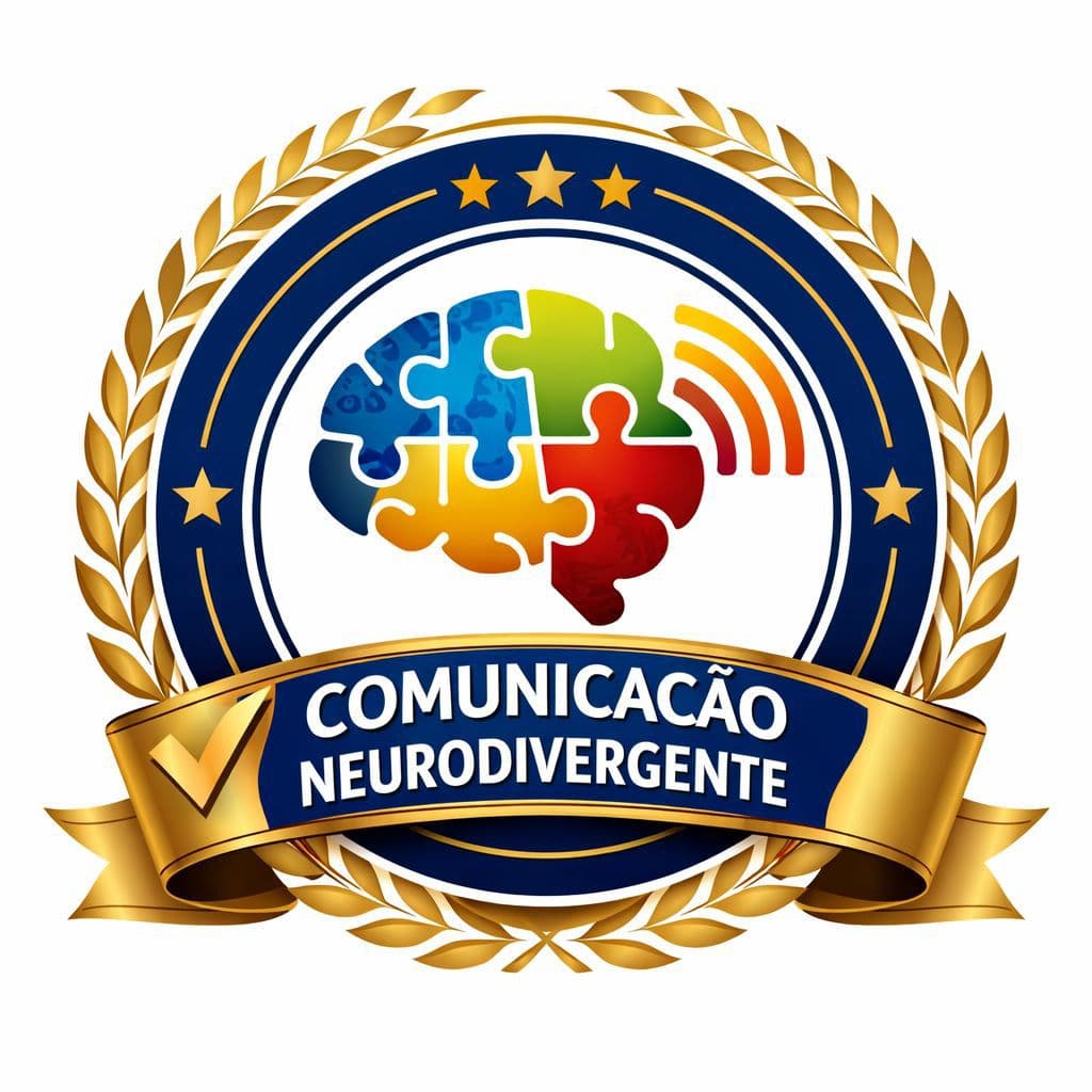 Selo de qualidade da Editora Thompson - Comunicação Neurodivergente